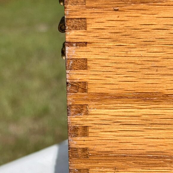 Griffin Shinemasters Wooden Shoe Shine Box with Dovetail Joinery Vintage - Picture 5 of 14